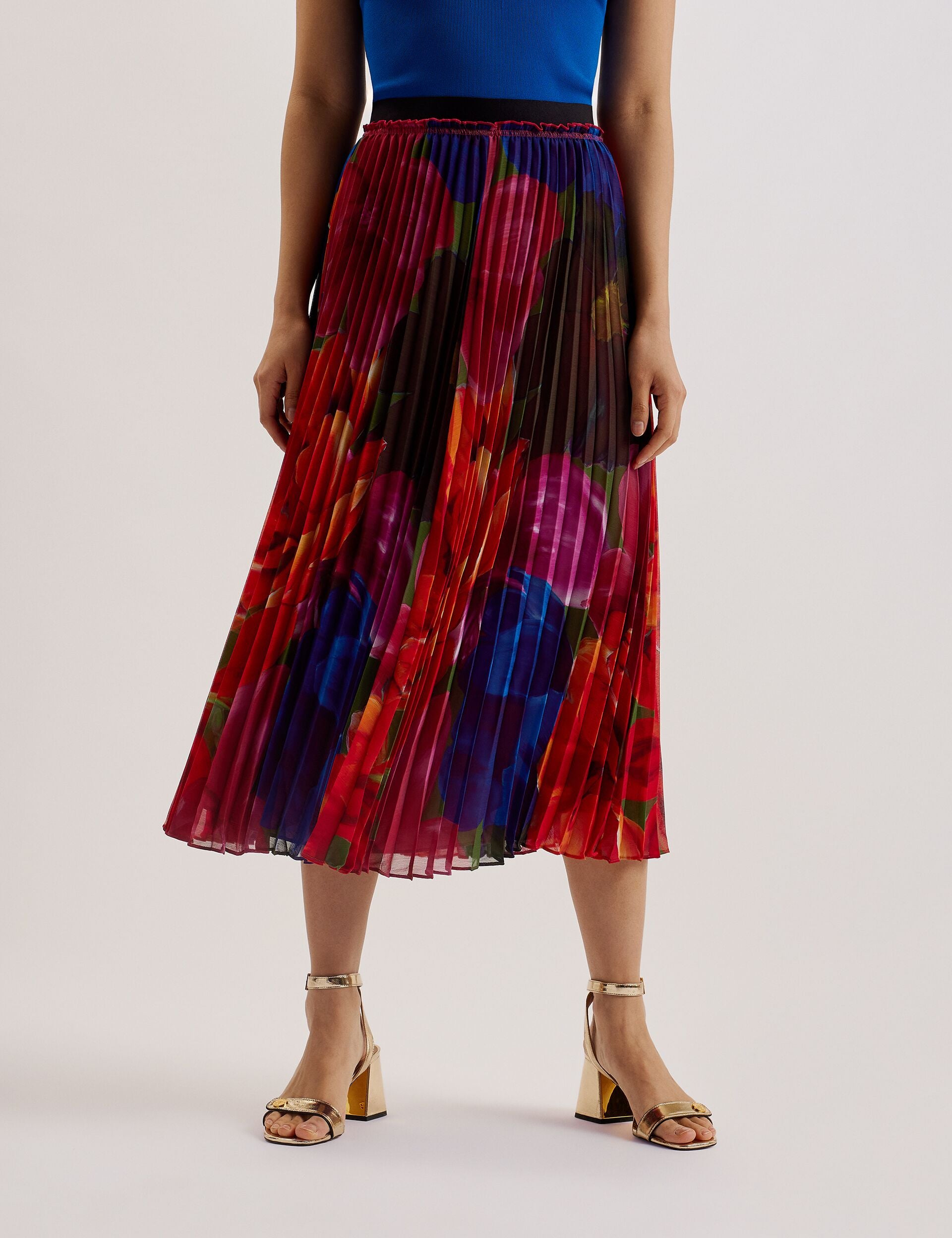 Pleated midi skirt ted baker best sale